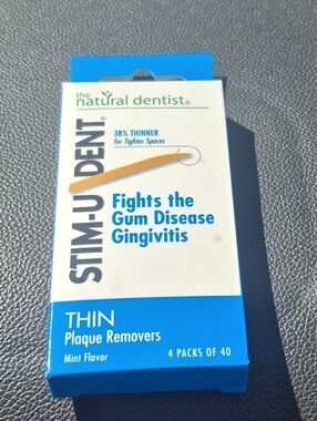 Stim-U-Dent Plaque Removers, Thin, Mint Flavor -160 Ct